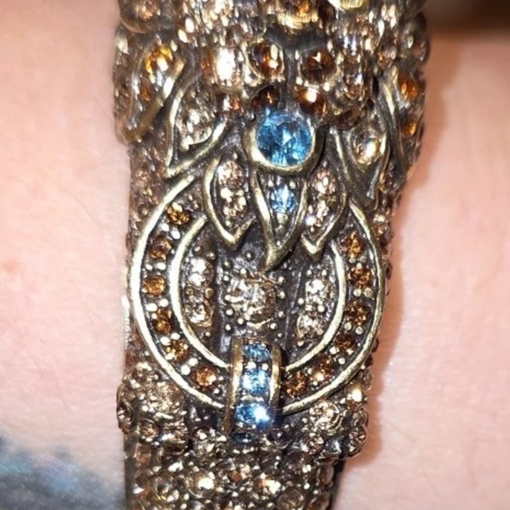 Heidi Daus Lion Cuff Crystal Bracelet Beautiful - Picture 10 of 10